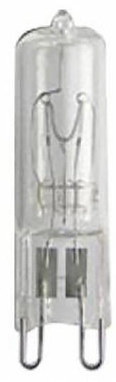 GE Edison Series 16754 Halogen Bulb, 25 W, G9 Lamp Base, T4 Lamp, White Light, 240 Lumens, 2650 K Color Temp